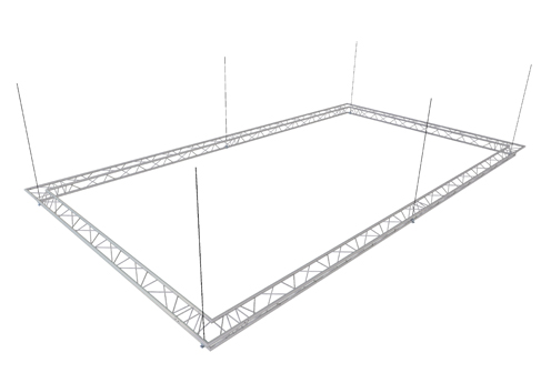 7m x 4m Aerial Lighting Gantry with Lifting Eyes