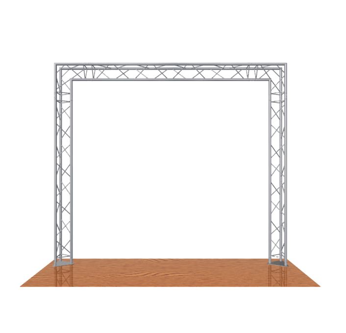 3m x 2.5m Goal Post Style Trio System 35 Gantry
