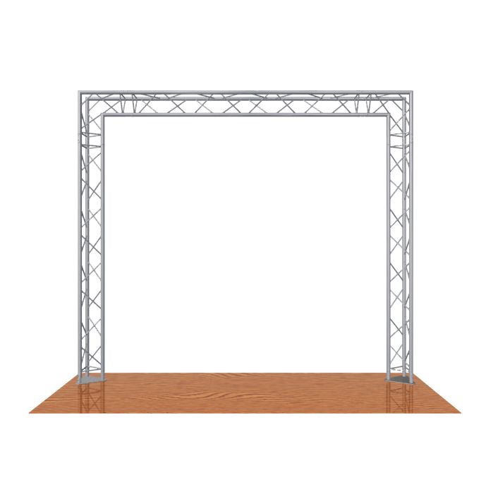 3m x 2.5m Goal Post Style Trio System 35 Gantry